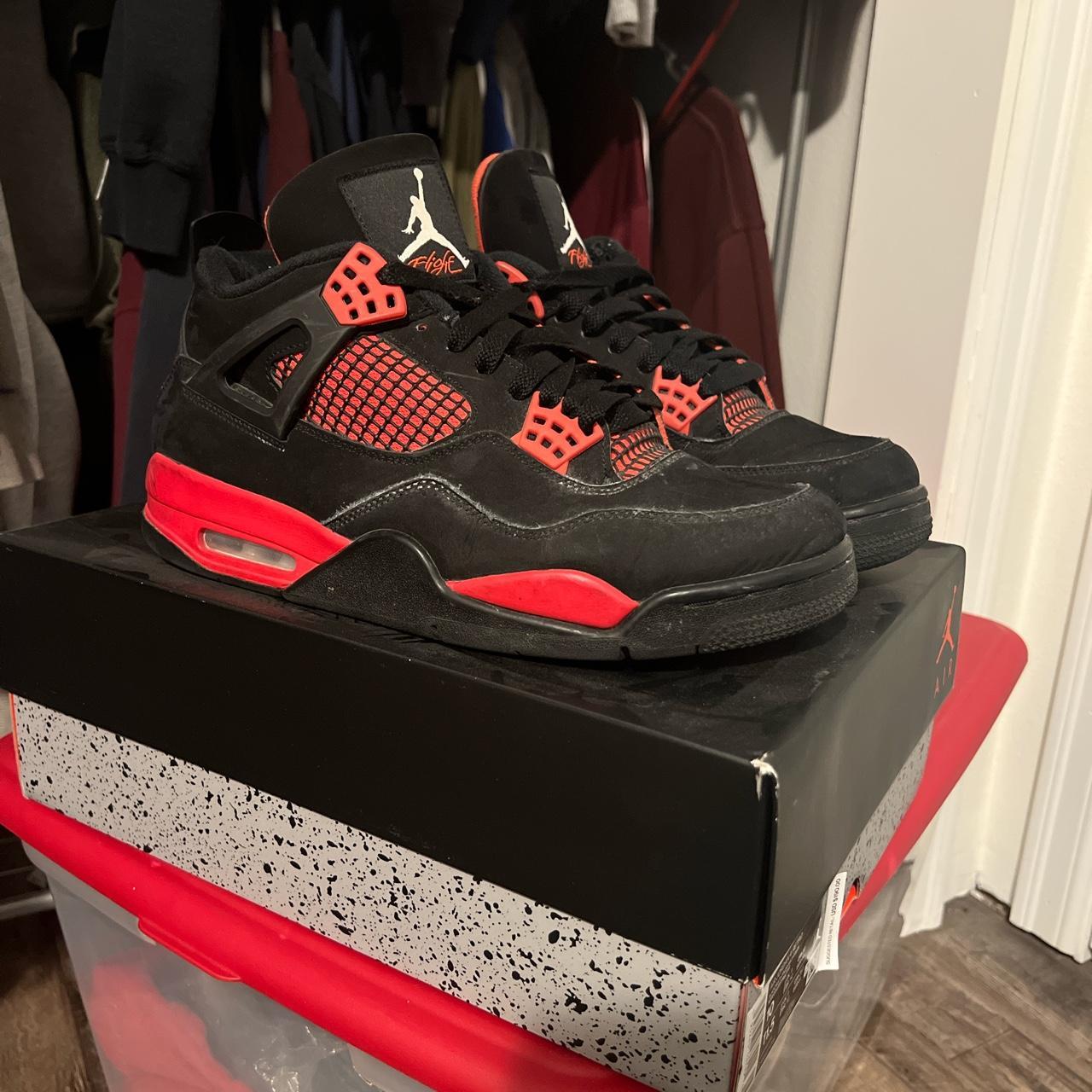 bright red jordans