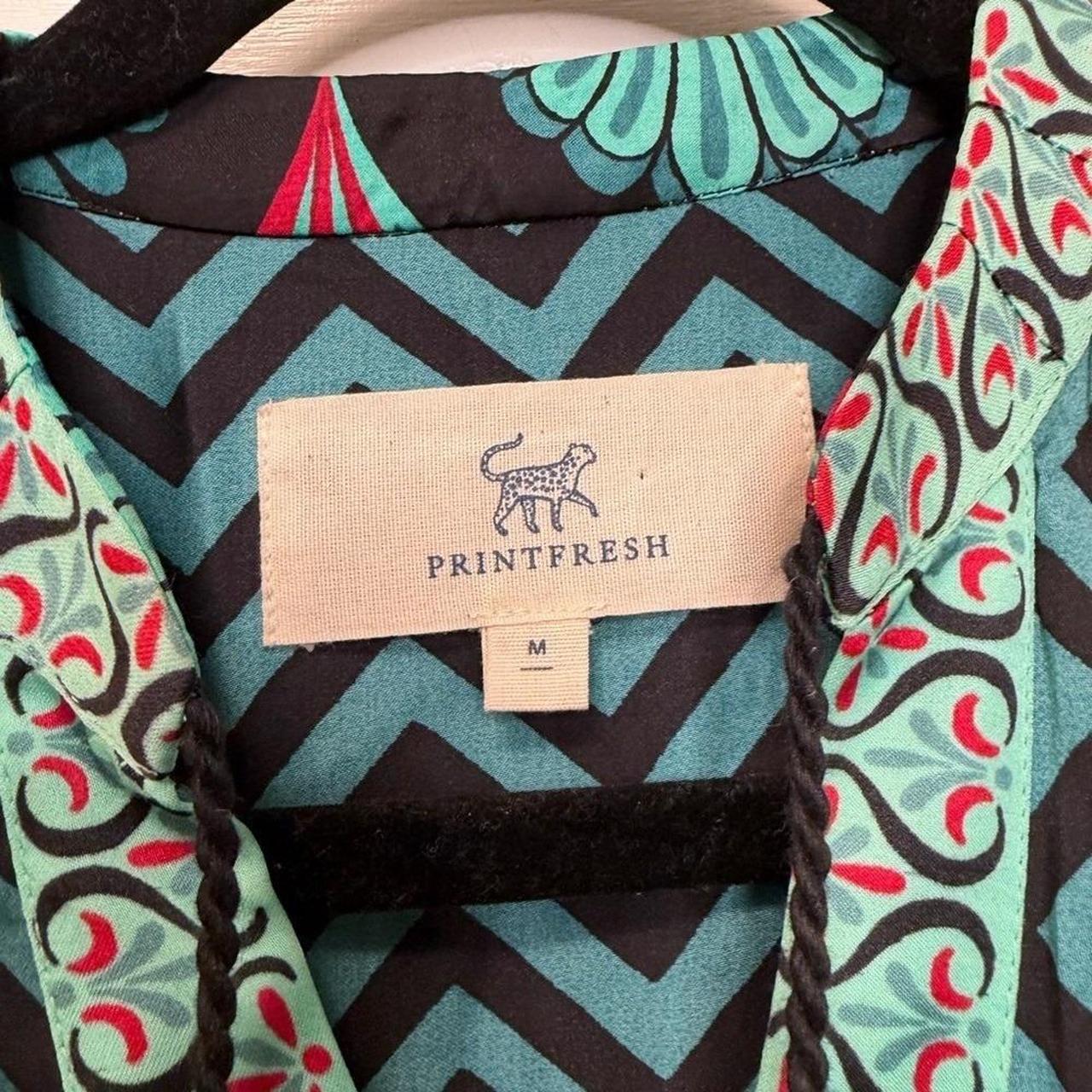 Women's Blouse - Multi - M – Printfresh Boho Blou… - image 3