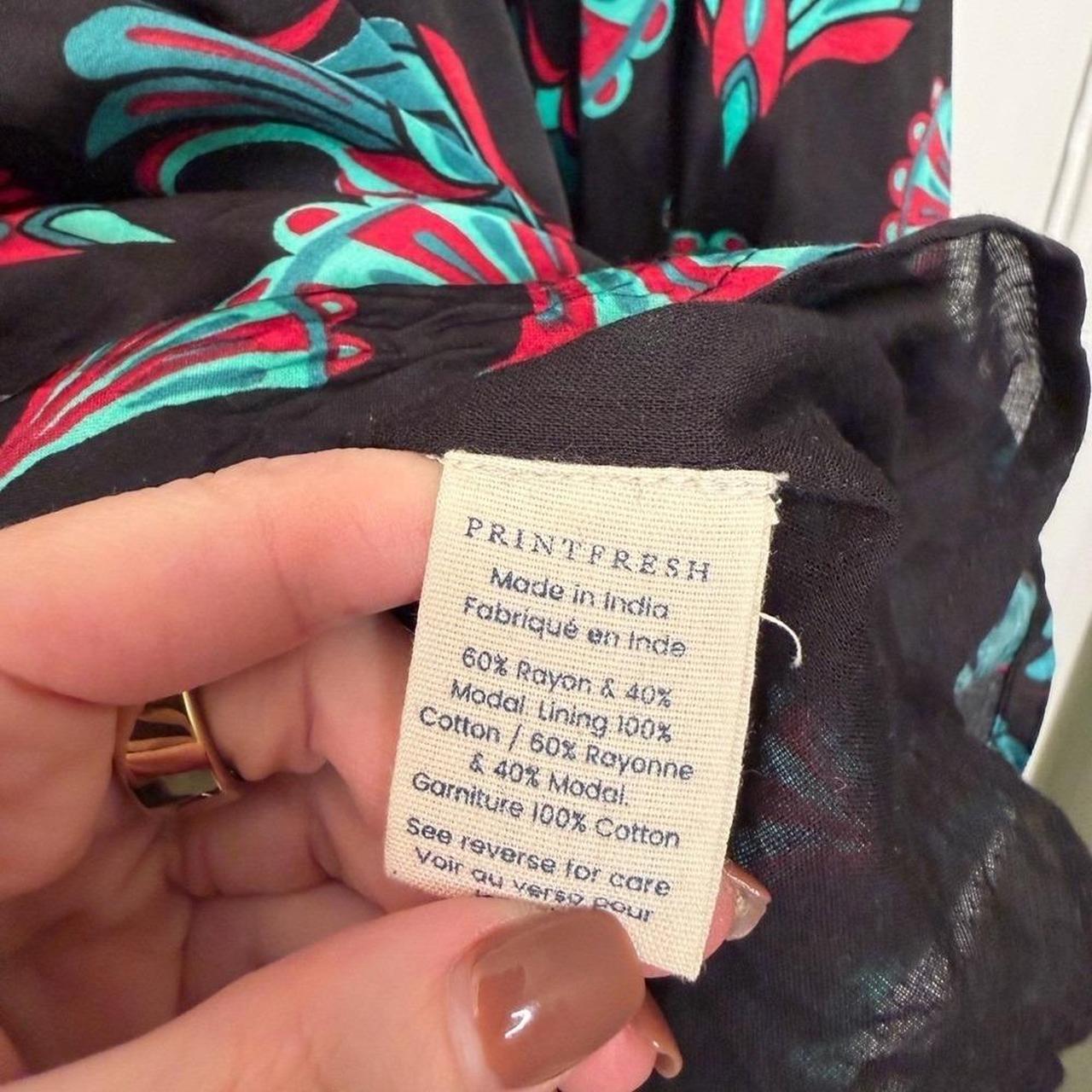 Women's Blouse - Multi - M – Printfresh Boho Blou… - image 4