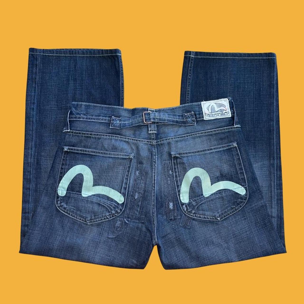 Vintage Y2k Designer Evisu Japanese Denim Jeans Depop