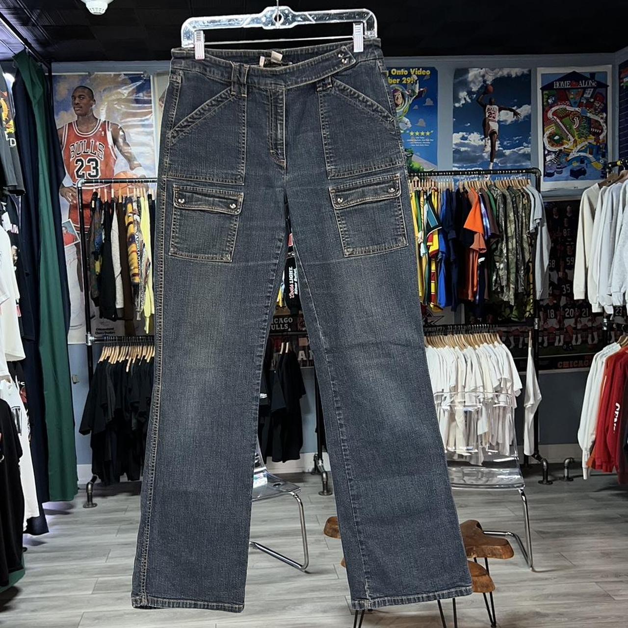 Vintage 90s Y2K mudd style light wash blue jeans low...