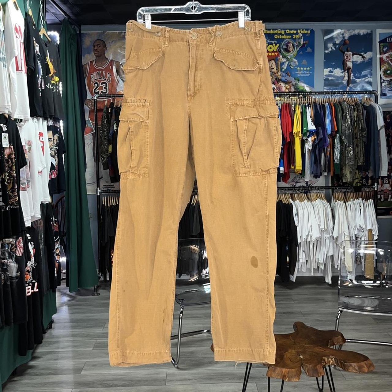 Brown Vintage Streetwear Men, Vintage Cargo Pants Y2k Man