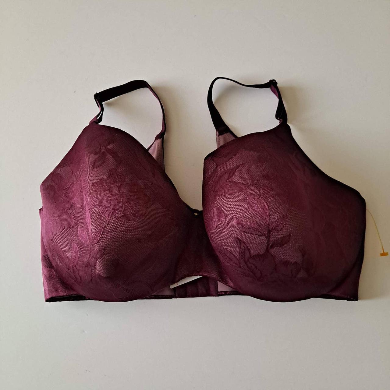 CACIQUE Womens Burgundy Padded Underwired Bra - Size - Depop