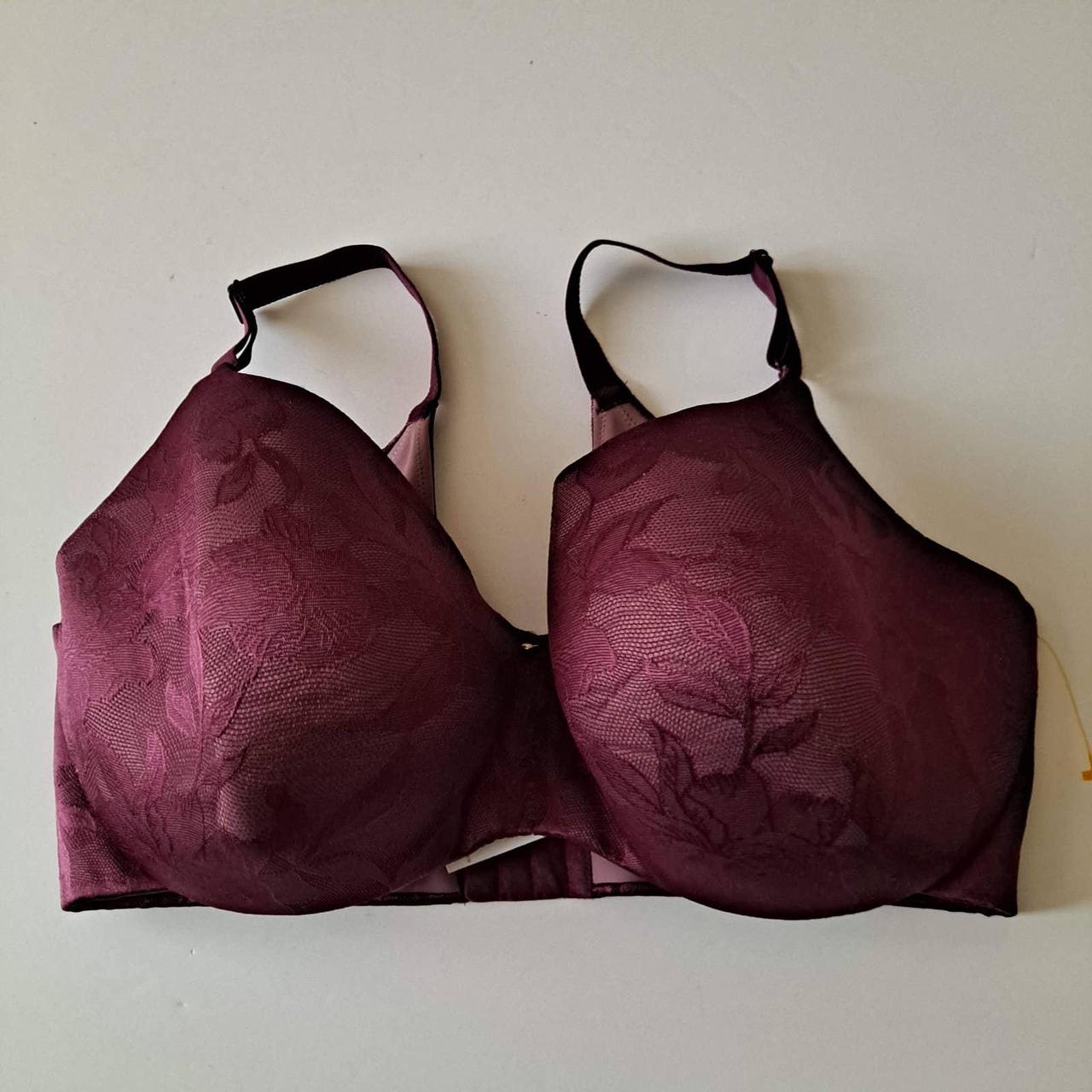 CACIQUE Womens Burgundy Padded Underwired Bra - Size - Depop