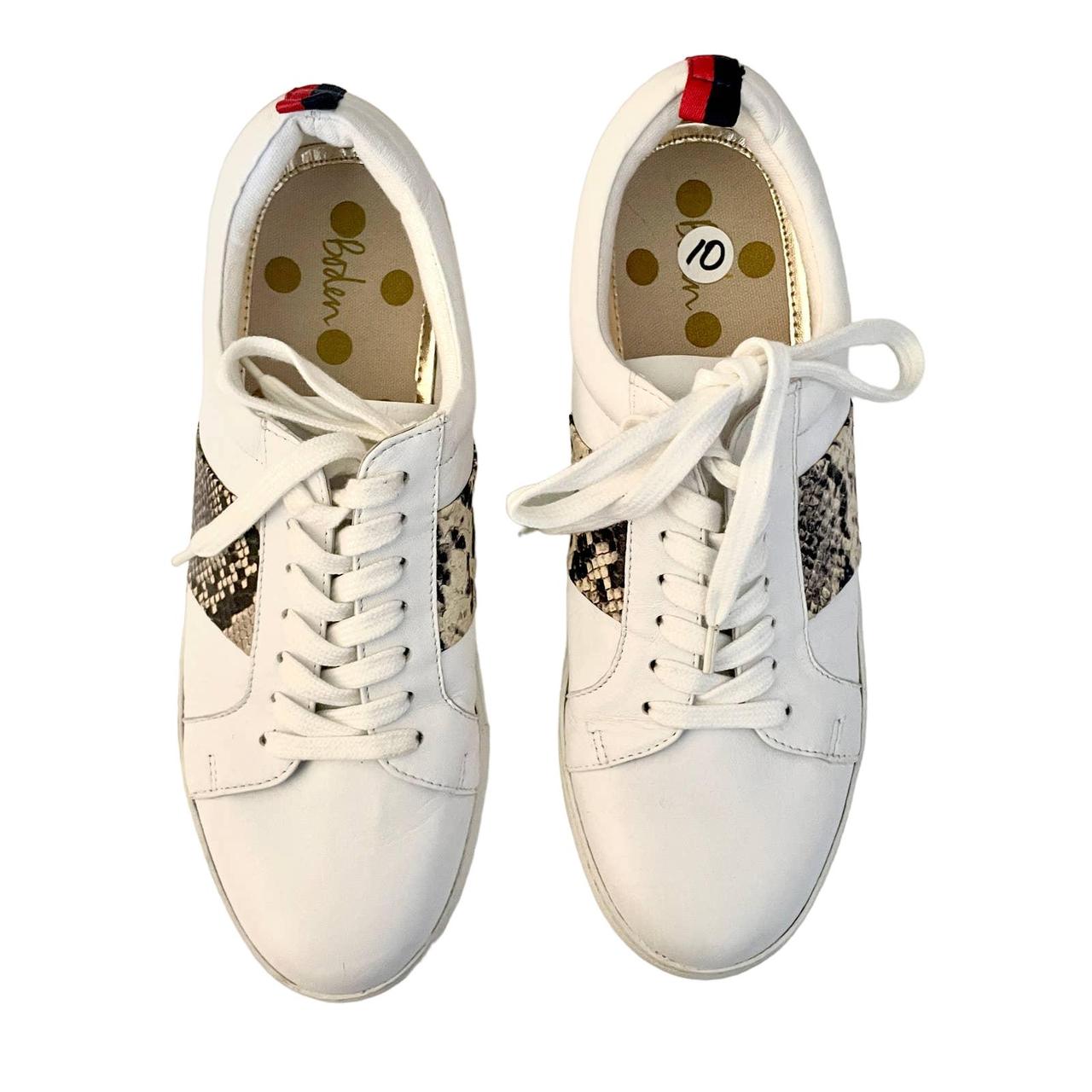 Boden leopard best sale print trainers