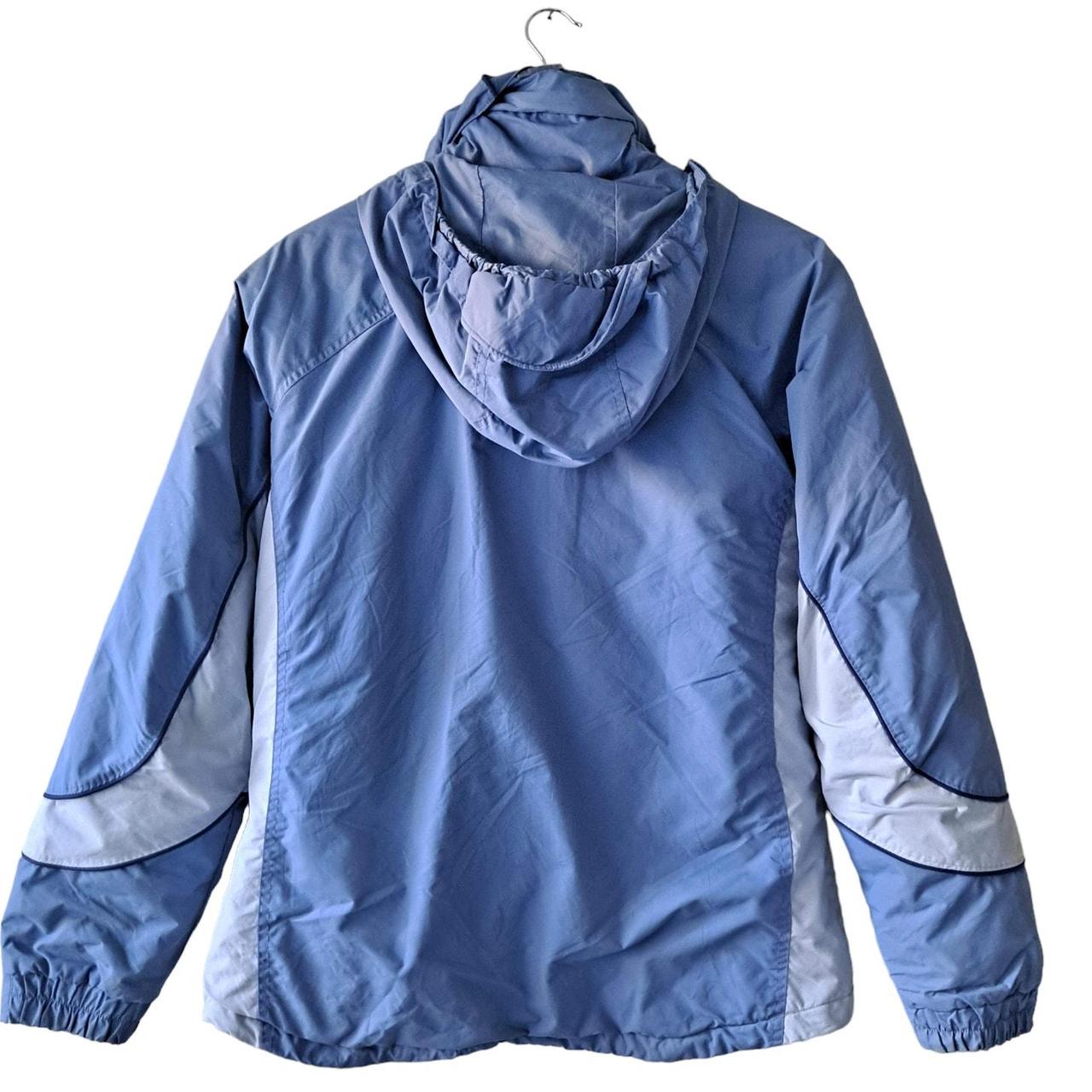 Columbia Blue / Light Gray Full Zip/Button Closure | Depop