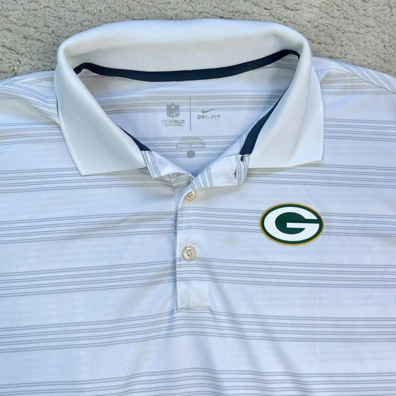 Green Bay Packers Golf Polo Shirt Nike Dry Fit Men’s Medium