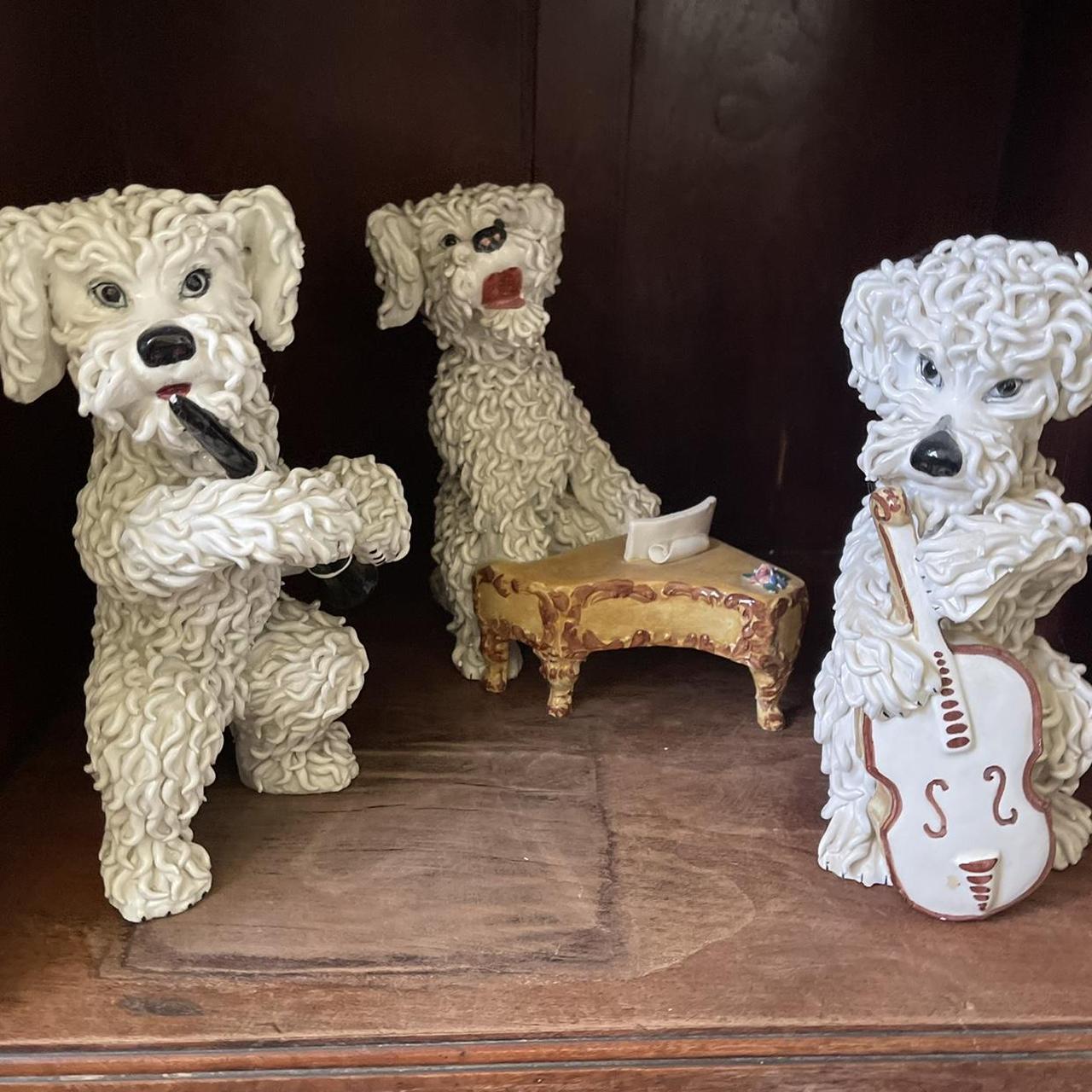 VINTAGE 1950s SPAGETTI POODLES collectibles set of 3... Depop