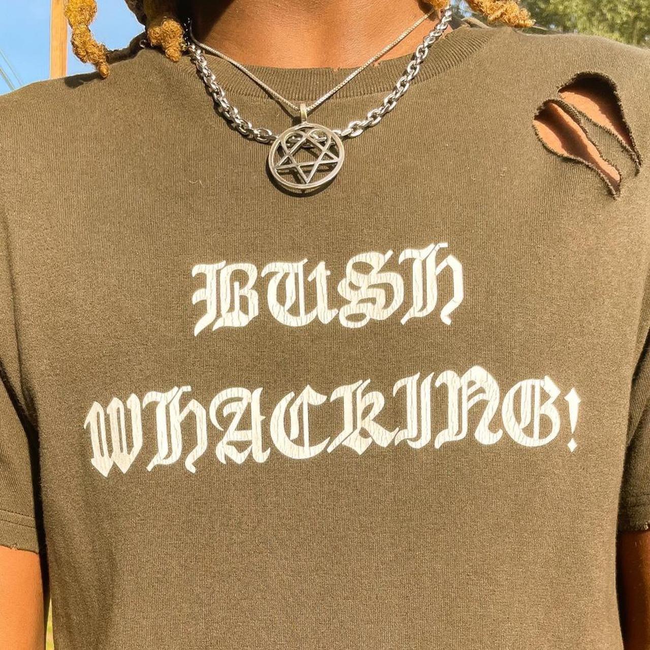 NUMBER NINE “BUSH WHACKING” TEE FROM 2004 GIVE PIECE... - Depop