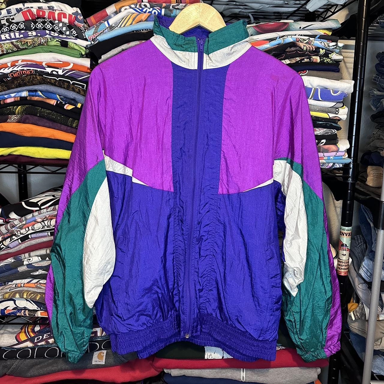 90s color sale block windbreaker