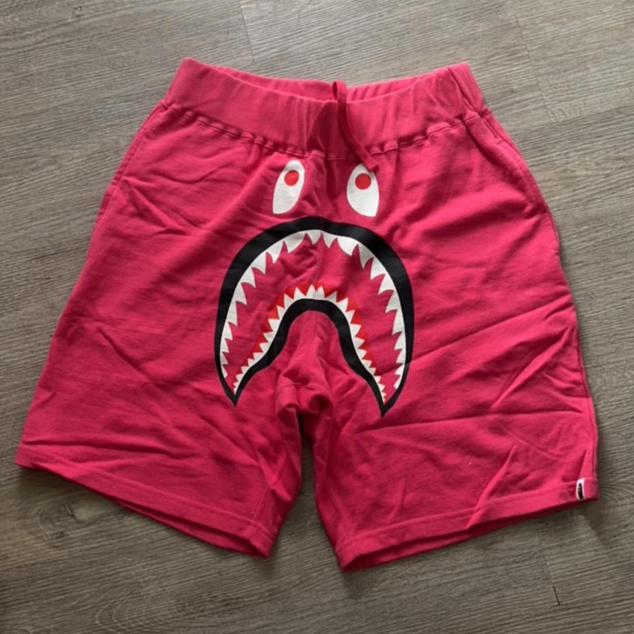 Pink bape outlet shorts