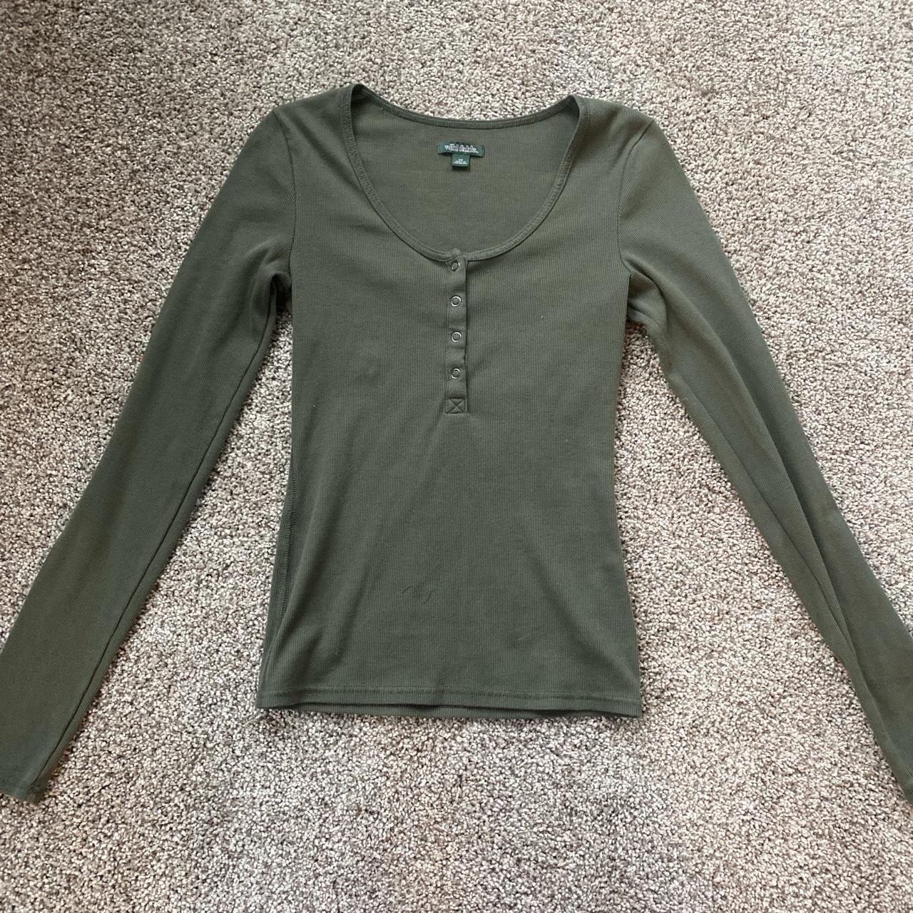 Wild Fable Women's Green Shirt