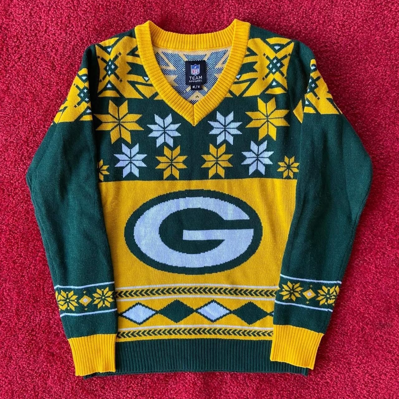green bay packers knit sweater