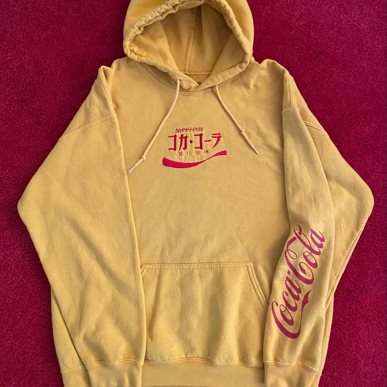 Coca cola yellow hoodie hotsell