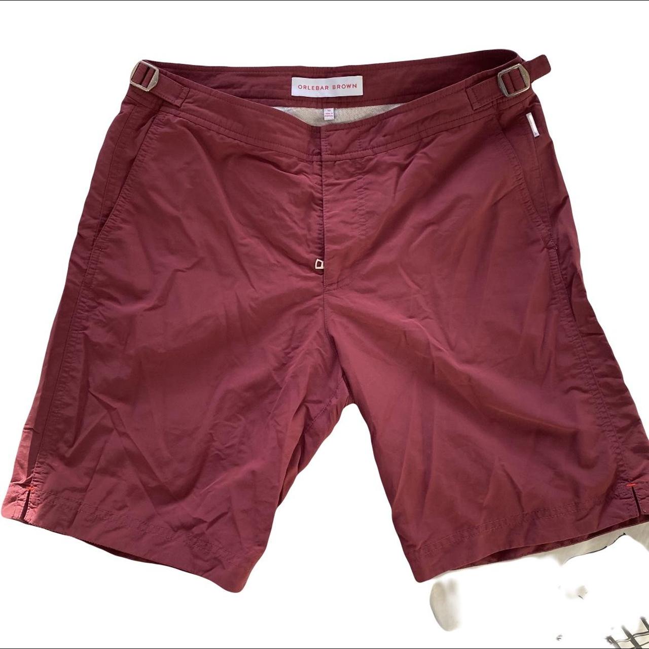 Orlebar Brown Swim Shorts - 30inch Waist. Burgundy... - Depop