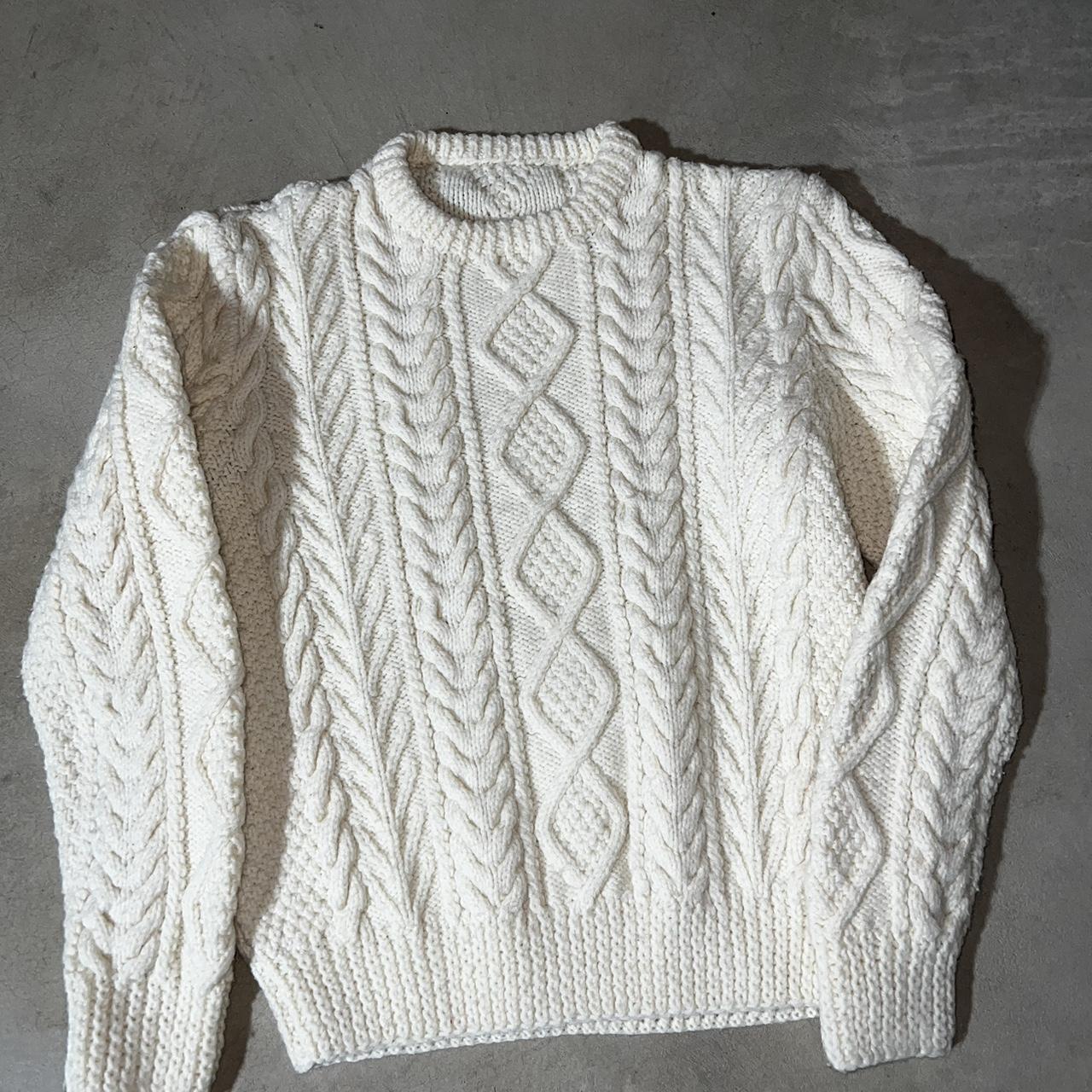 Men's Cream Jumper Depop
