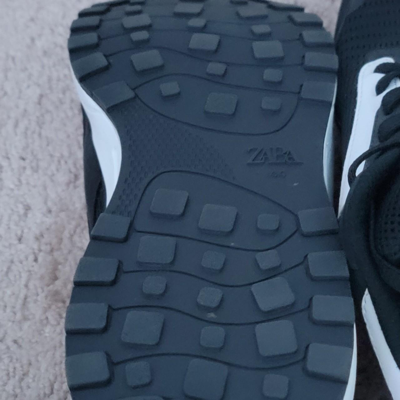 Black and white Zara running shoes, bought a couple... Depop