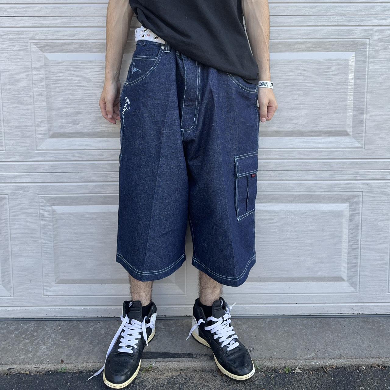 Insane Y2K Baggy Wide Leg FUBU Jorts Size 40 Try | Depop