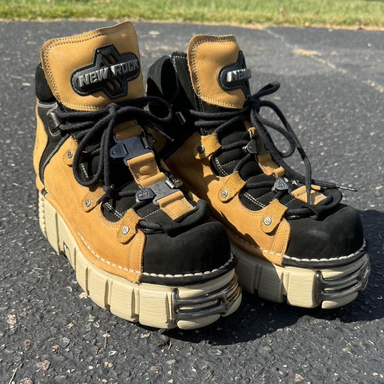 Rare Vintage New Rocks Metallic Collection Ankle... - Depop