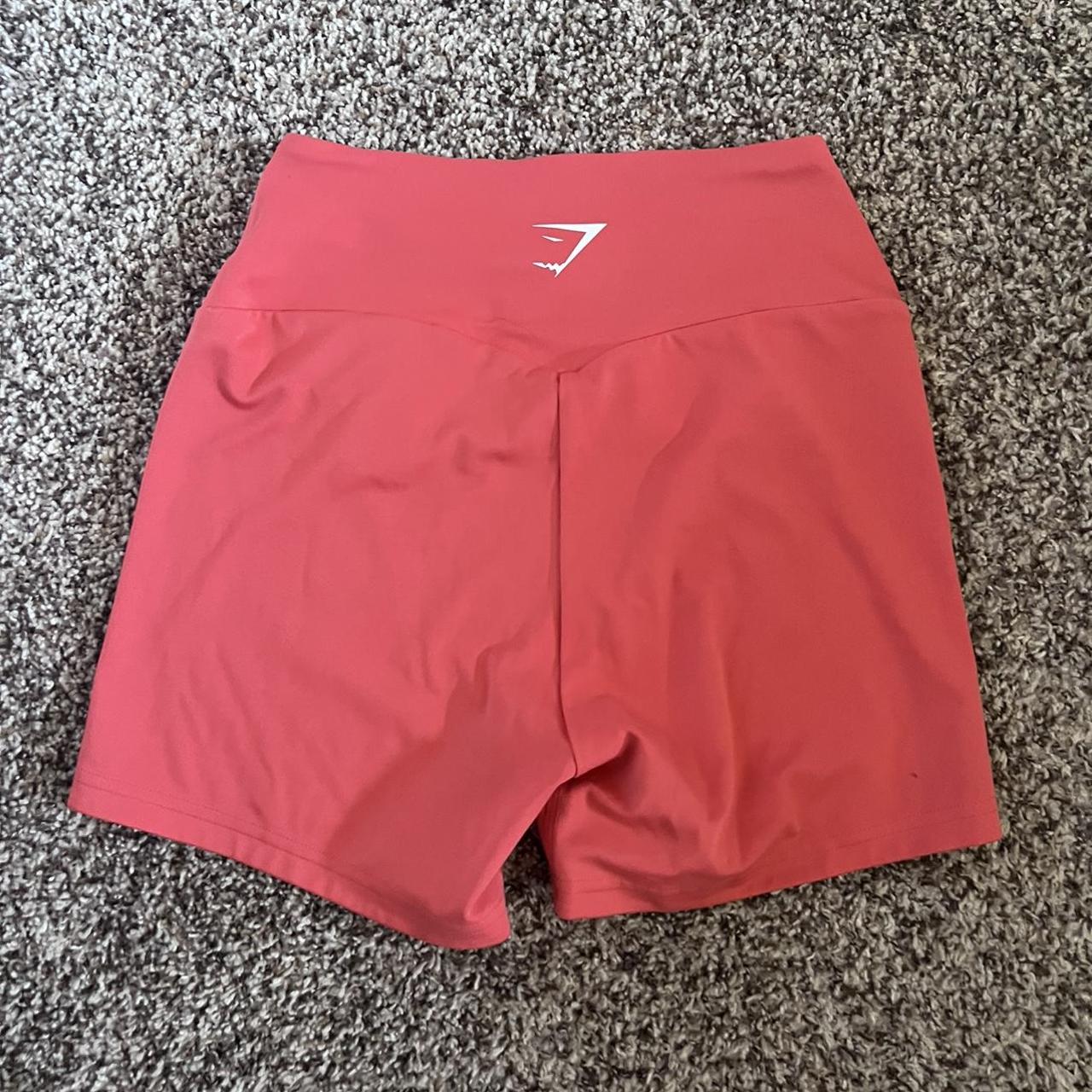 Gymshark Women's Orange Shorts Depop