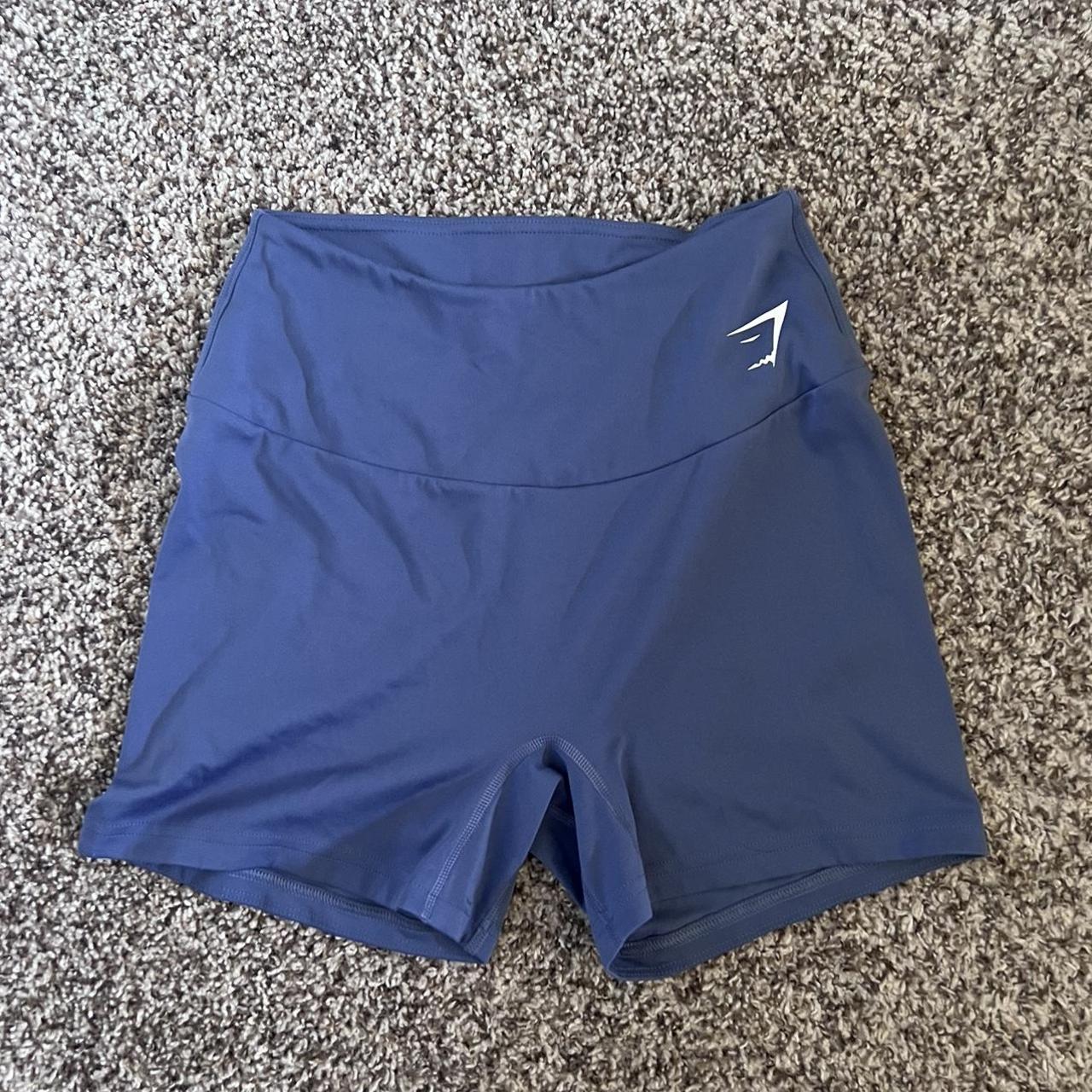 Gymshark Women's Blue Shorts Depop