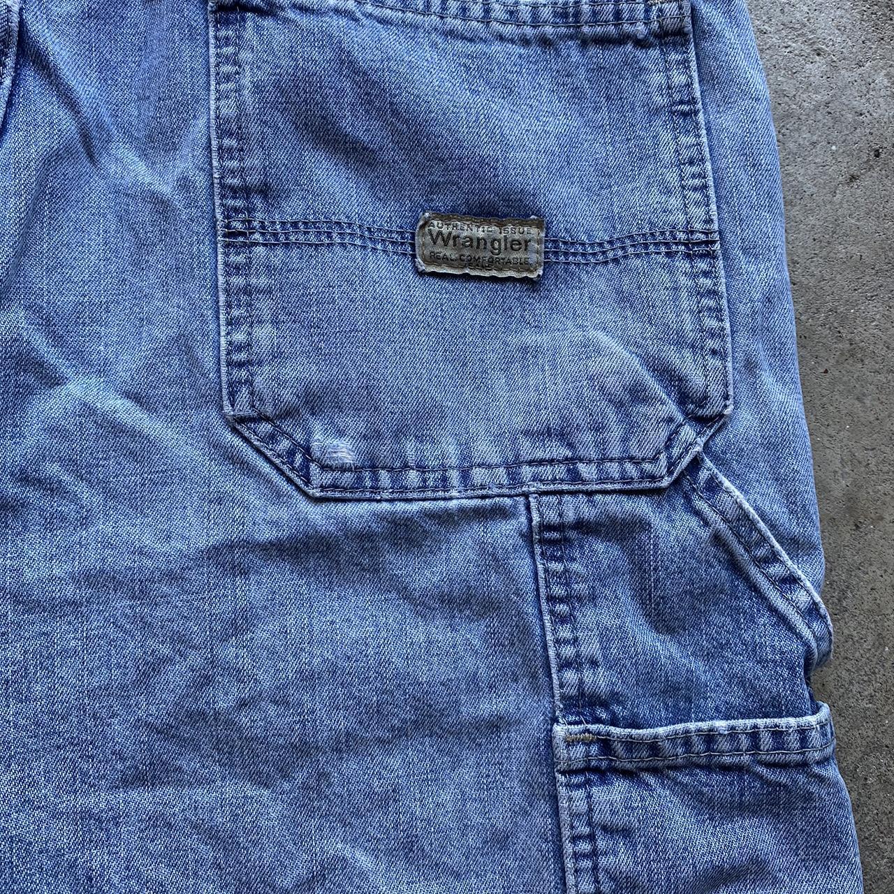 VINTAGE WRANGLER JEAN SHORTS SIZE: 34... - Depop