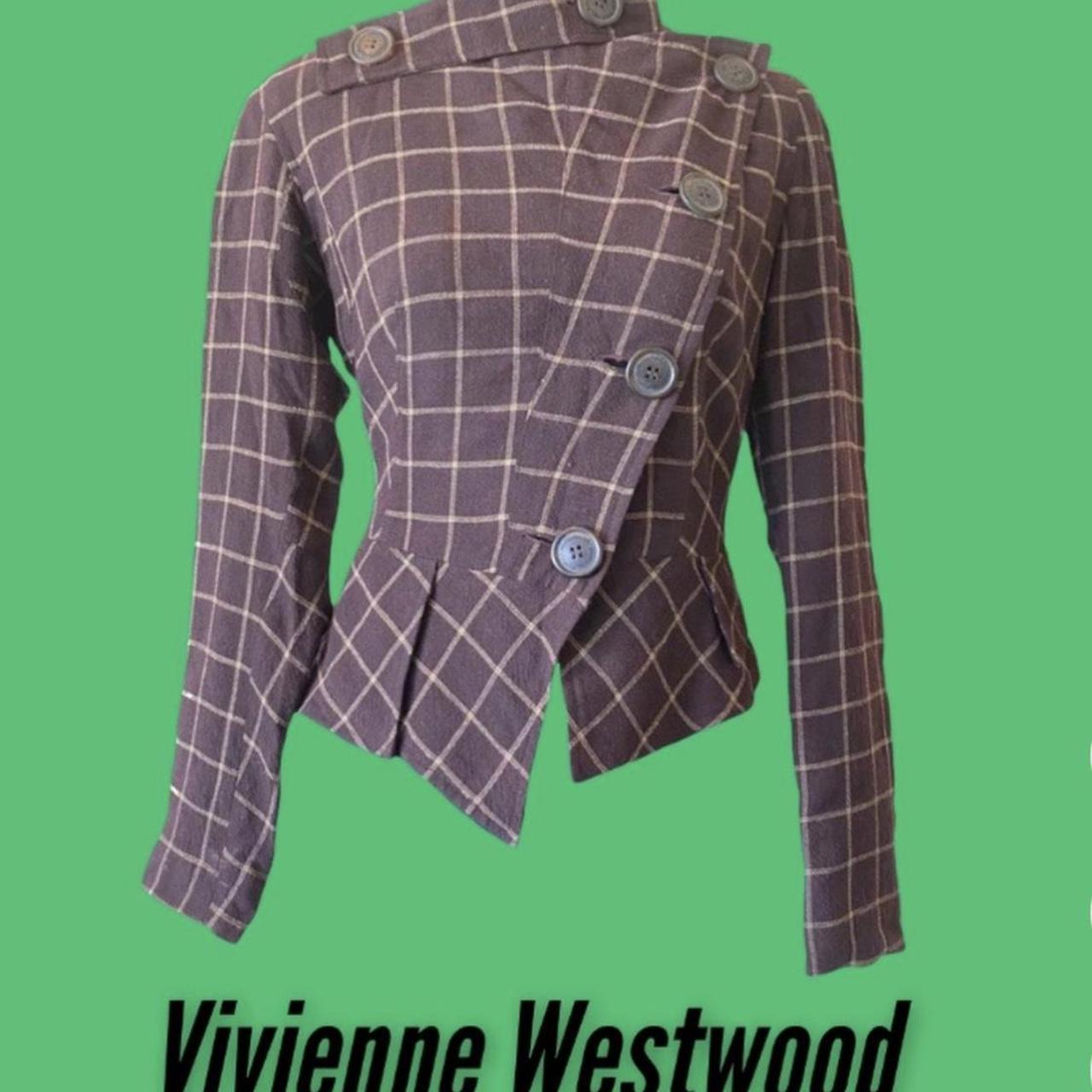 Vivienne Westwood Anglomania Brown Plaid...