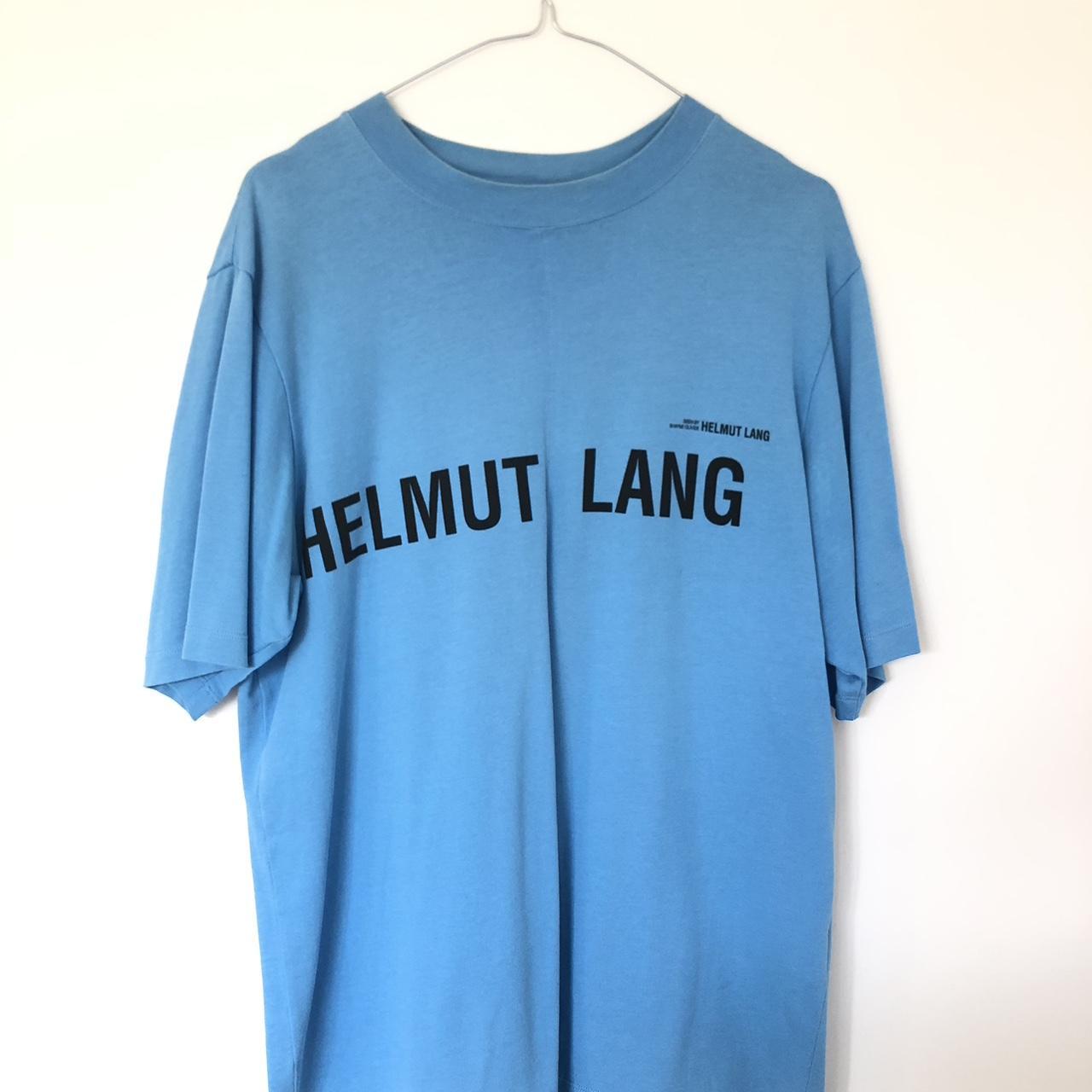 Helmut Lang Cerulean factory Lifeguard Preppy Designer Streetwear T-shirt Men’s XL NWT