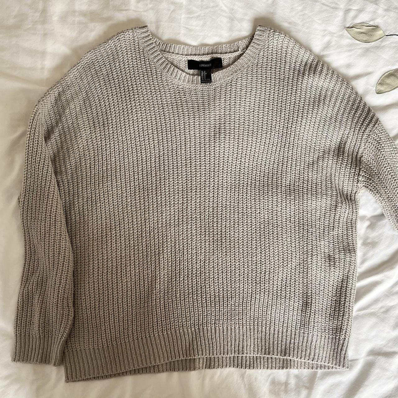 Forever 21 Women's Grey Jumper | Depop