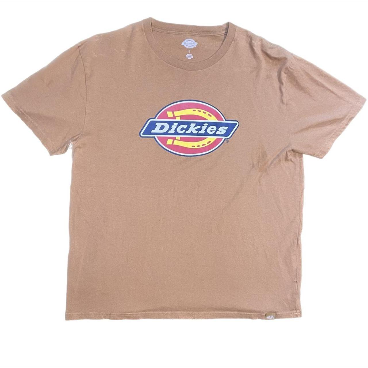 Dickies Men's Horseshoe T-Shirt Logo Graphic Work... - Depop