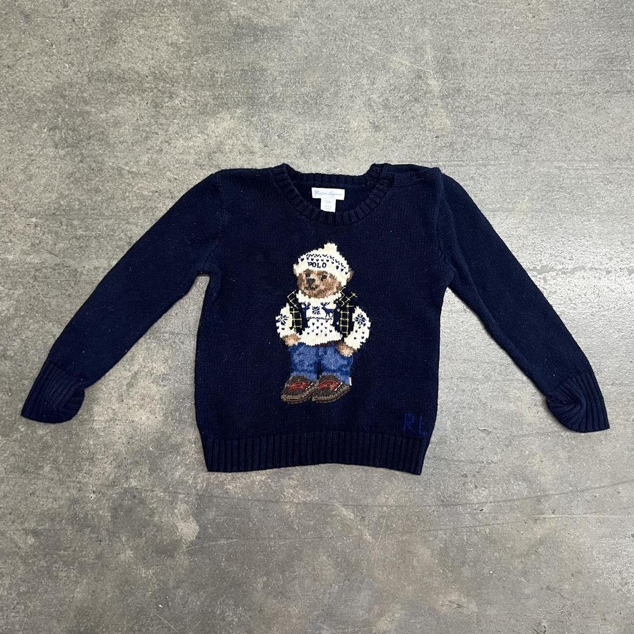 Ralph Lauren Bear Sweater Kids INFANT Sweater Knit... - Depop