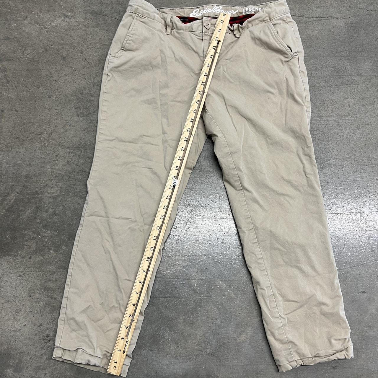 EDDIE BAUER Flannel Lined Pants Sz P14 Legend Wash - Depop