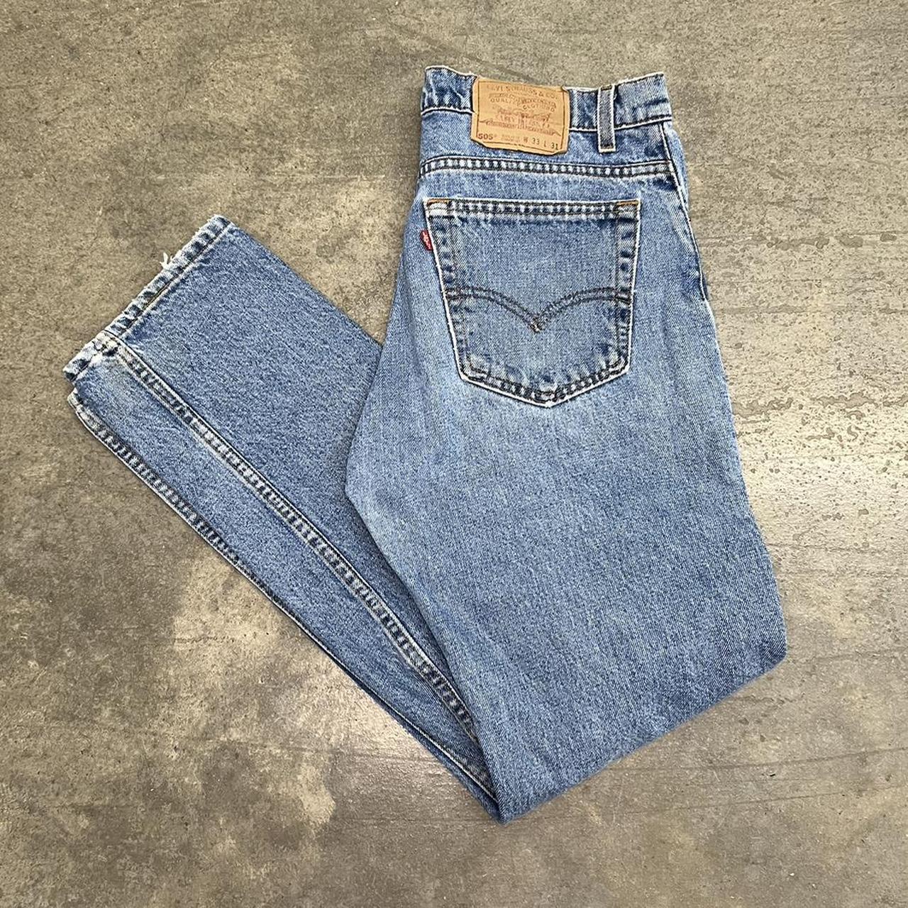 Levi's 505 Jeans Men's Size 33x31 Blue Pants Light... - Depop