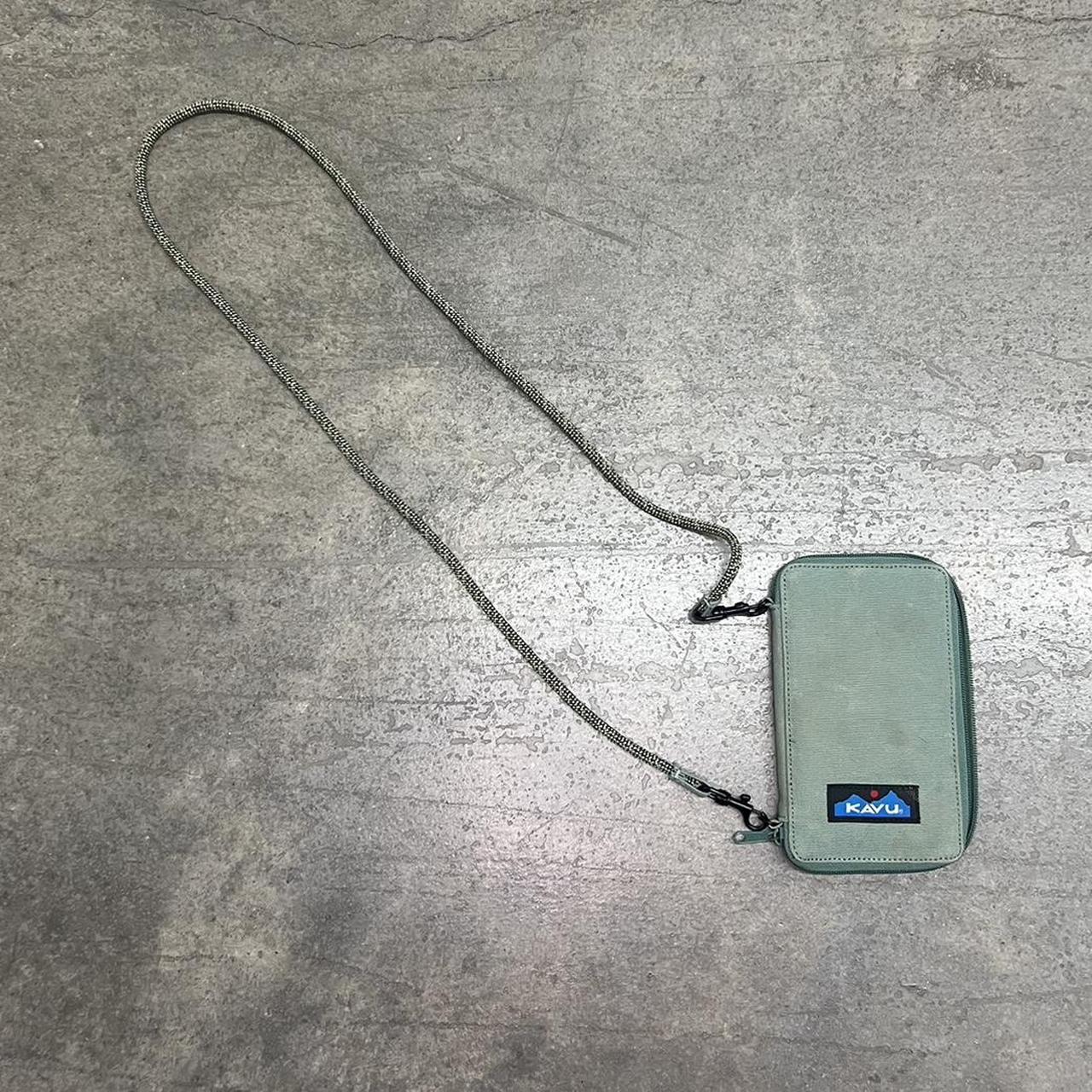 KAVU Go Time BiFold Crossbody with Rope Strap in Green Depop
