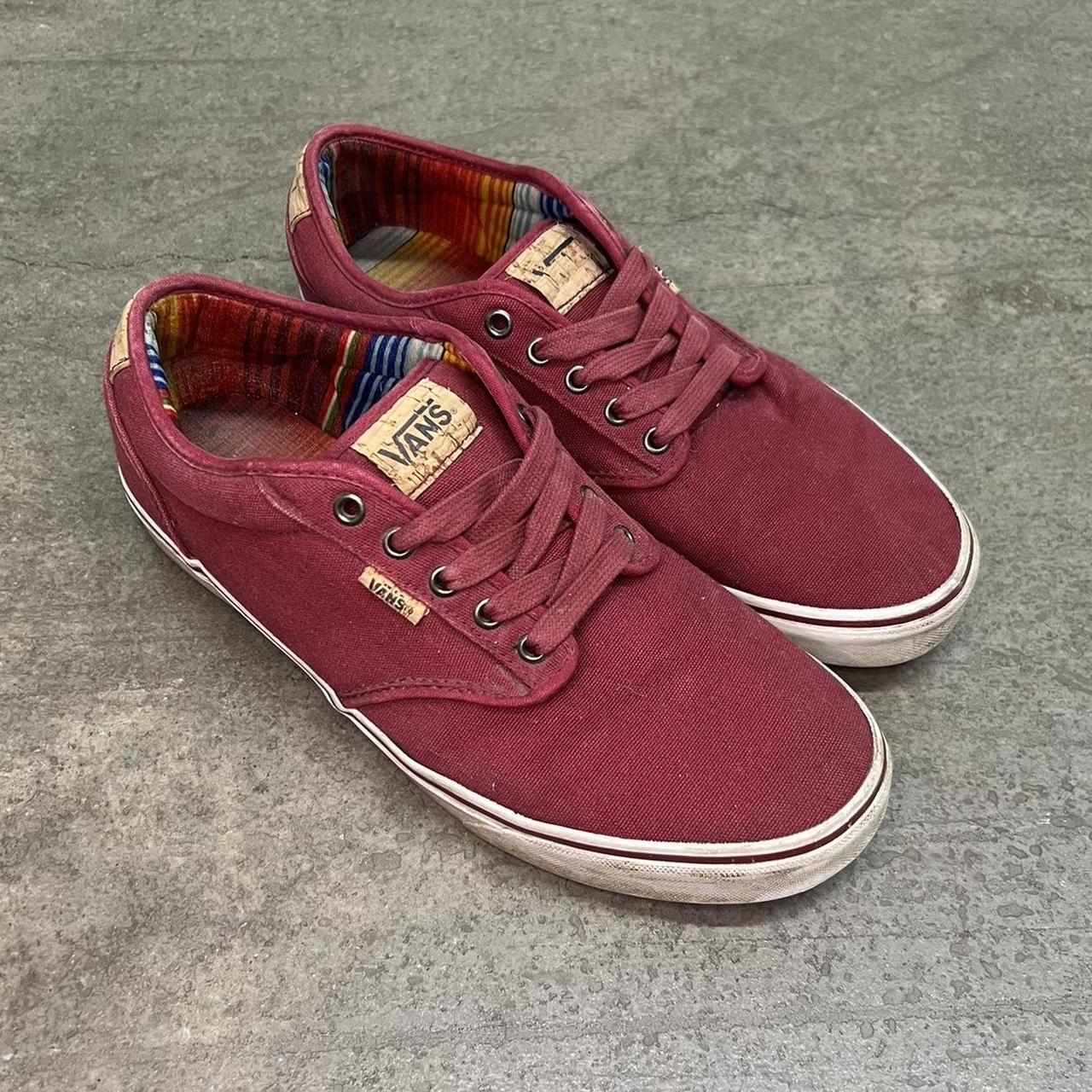 Mens vans maroon best sale