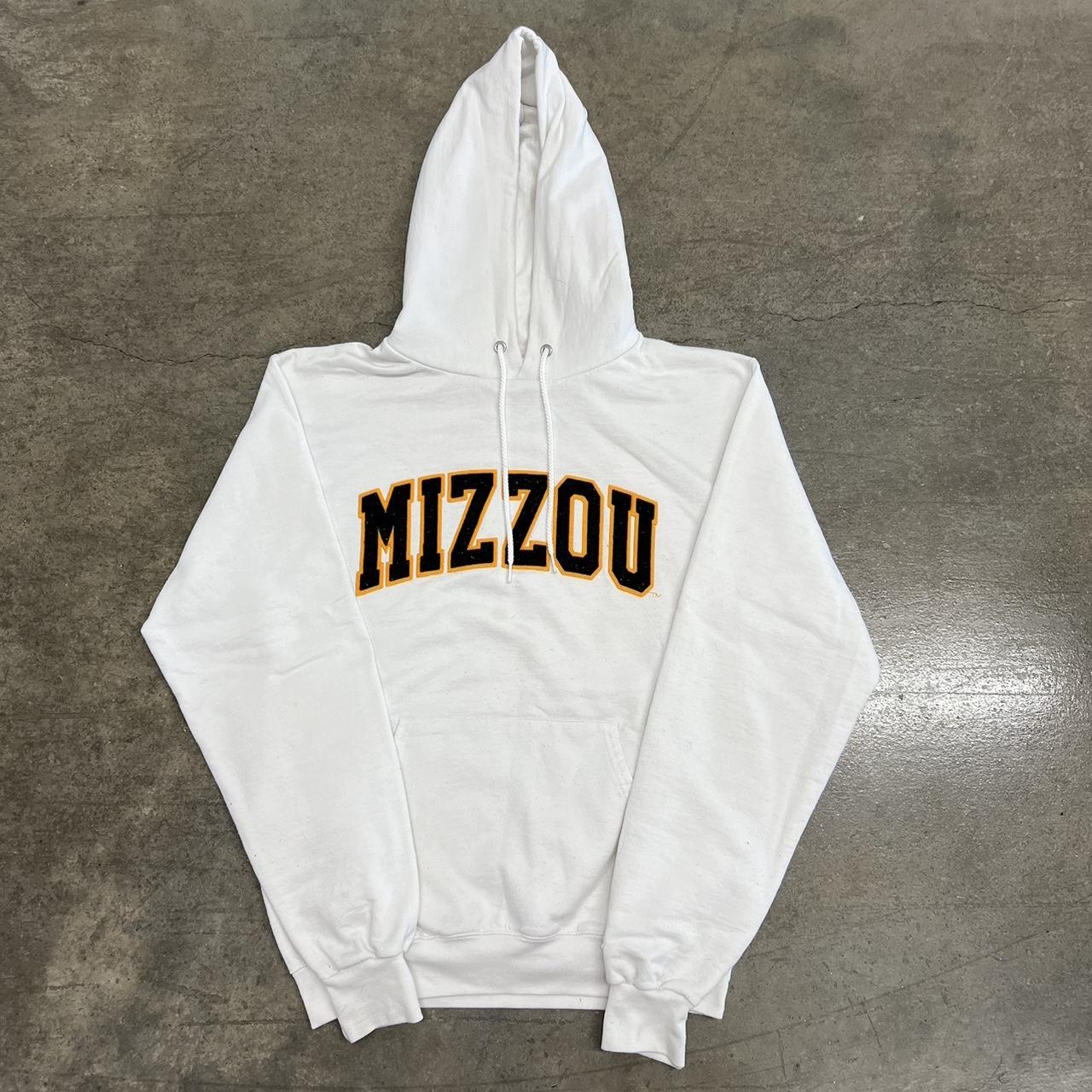 Champion Mizzou Sweatshirt Mens S Small White Hooded. Depop