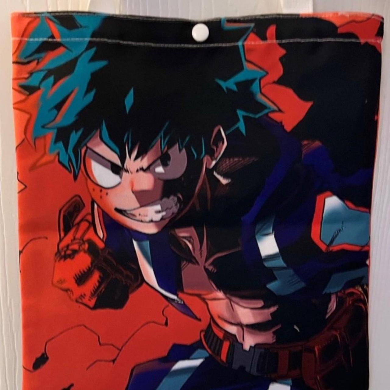 Deku My Hero Academia Anime Tote bag. Material is Depop