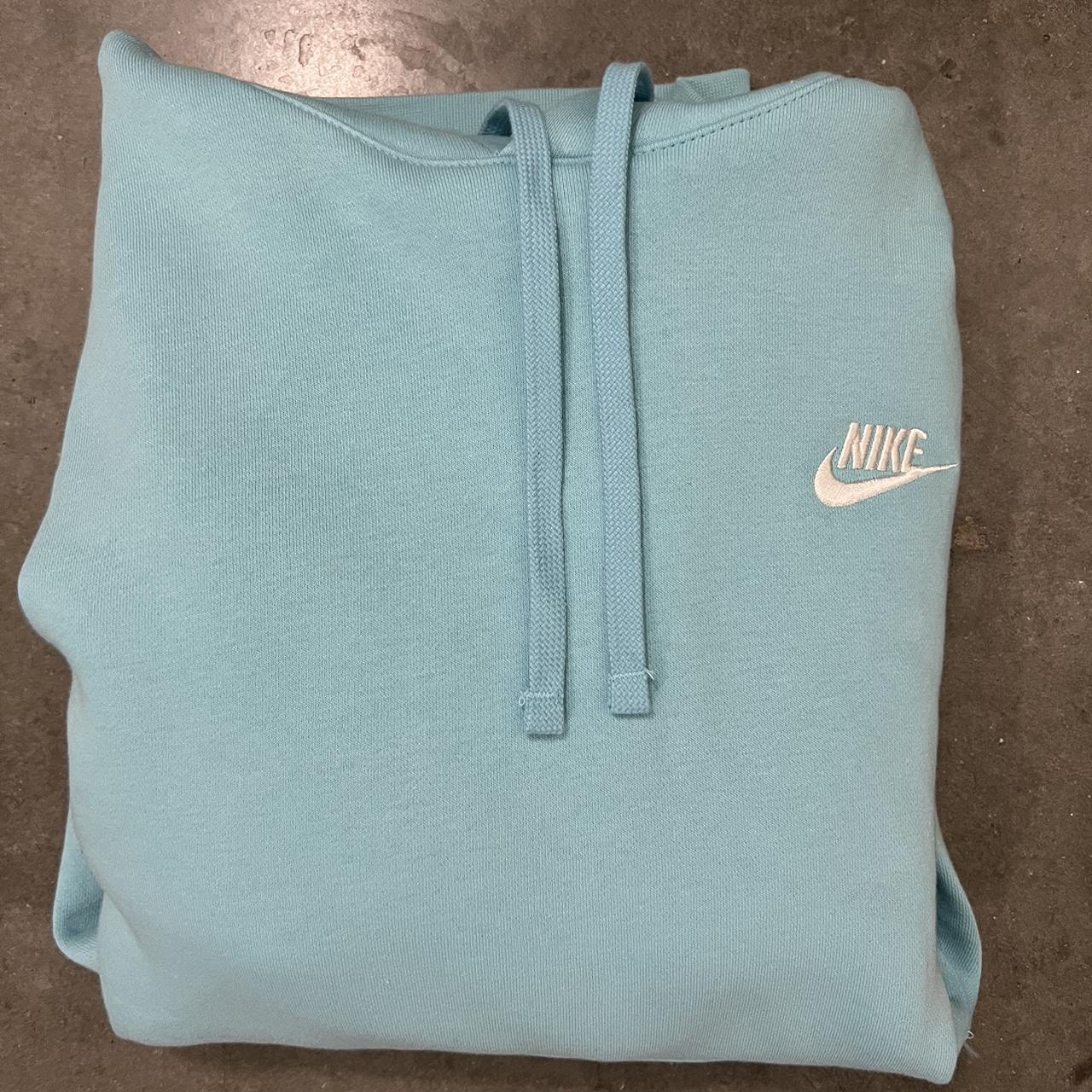 pale blue nike hoodie
