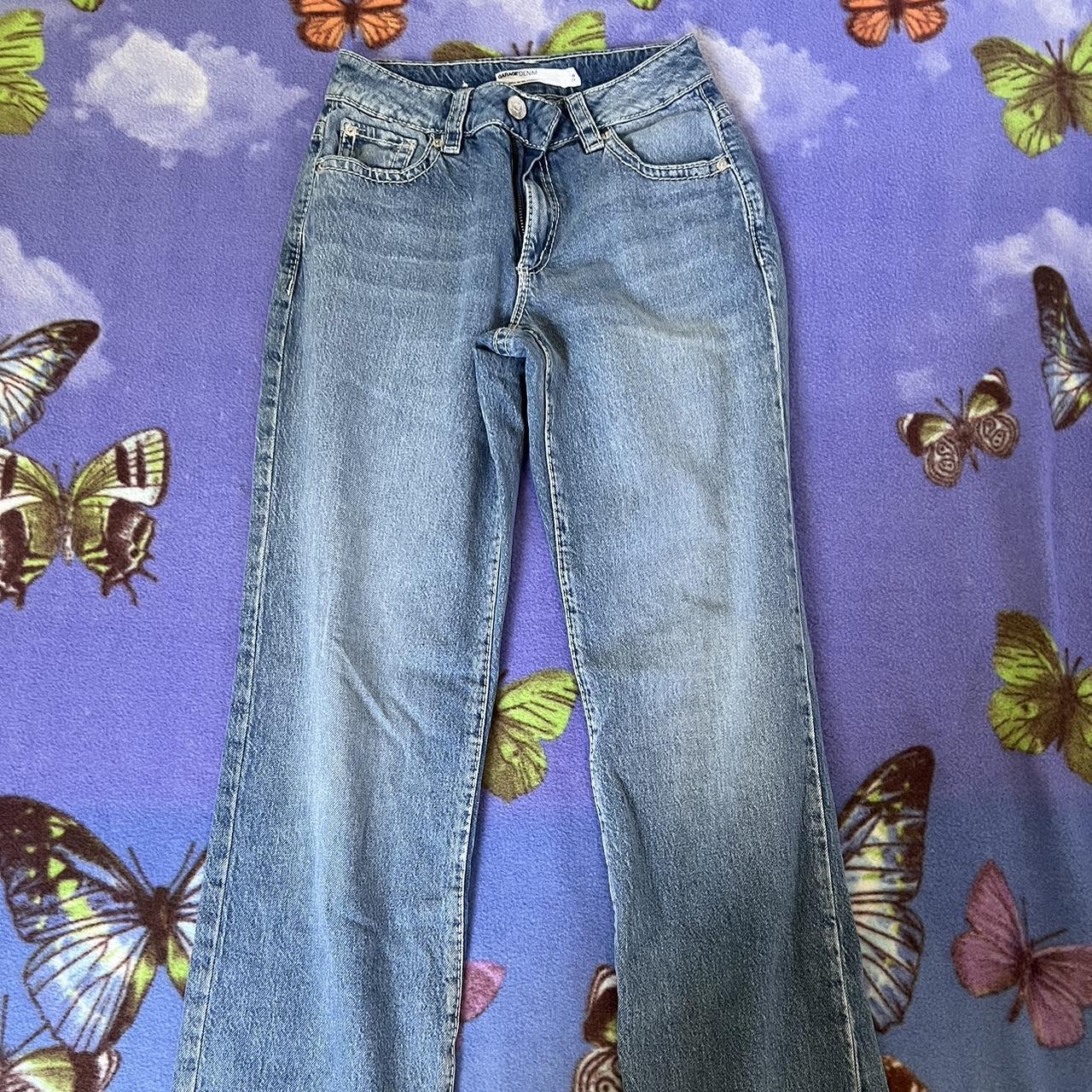 garage white stitching all the way down jean Depop