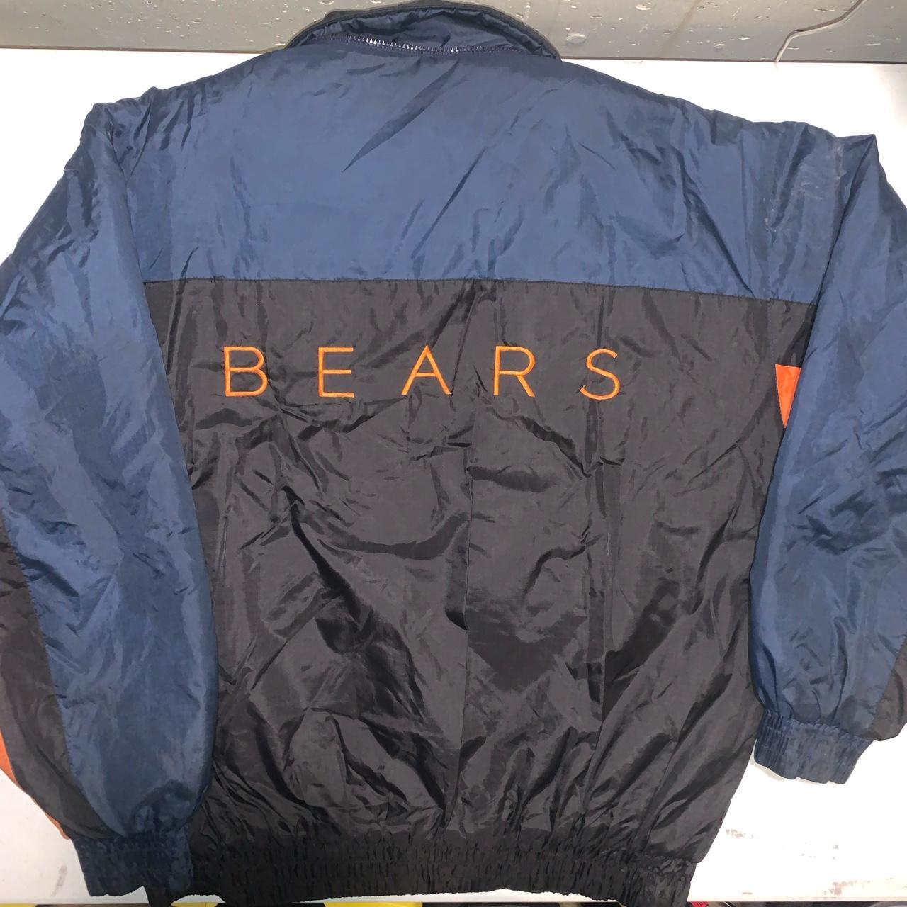 Vintage 1990s Chicago Bears NFL Pro Player Puffer Jacket / 