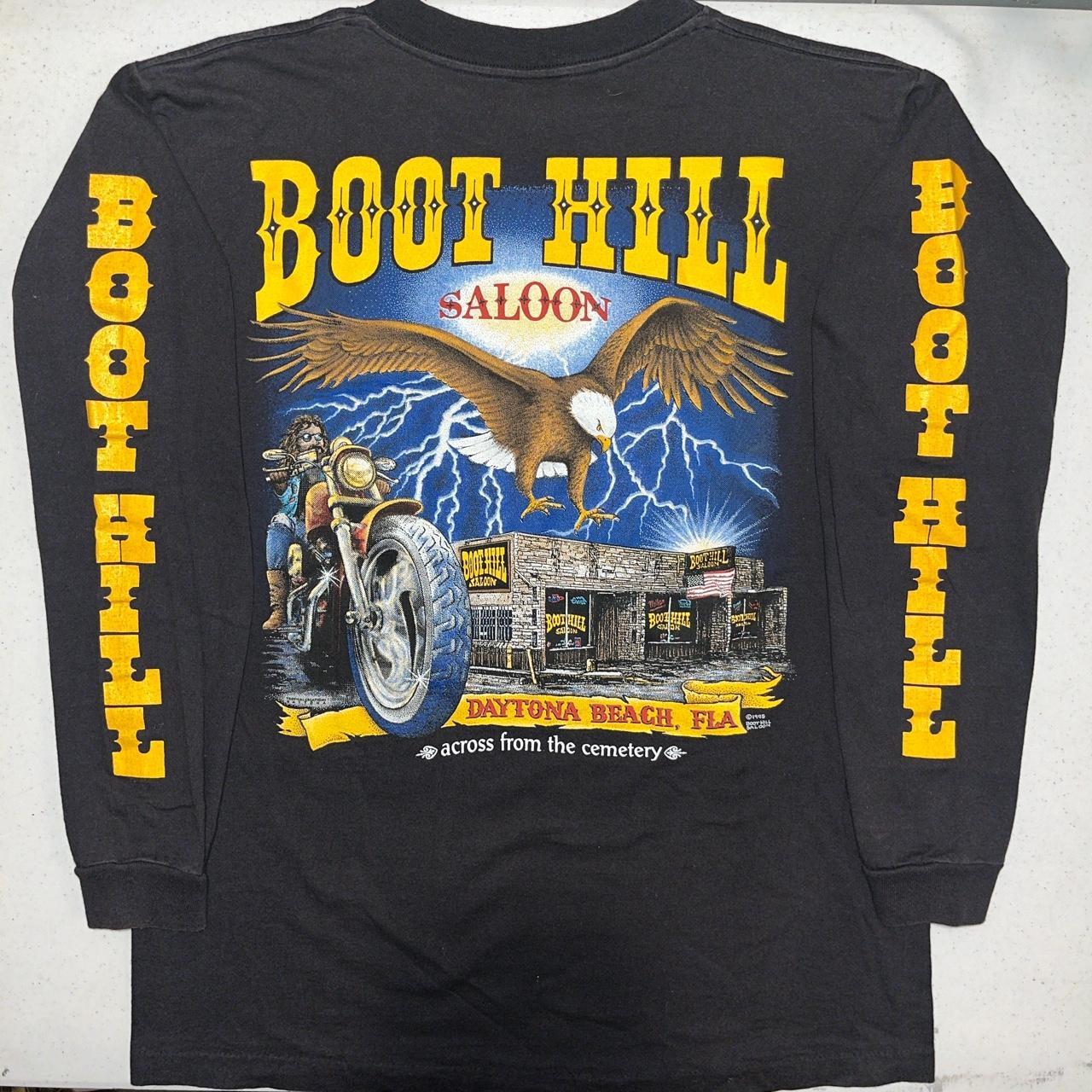 Vintage 1995 Boot Hill Saloon biker American thunder... - Depop