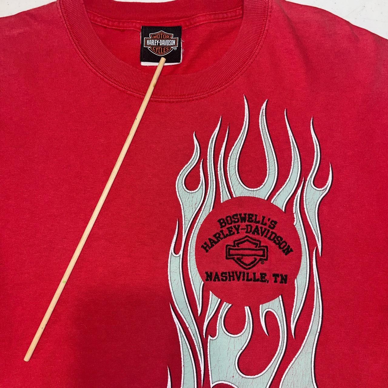 Vintage 90s Harley Davidson motorcycle biker fire | Depop