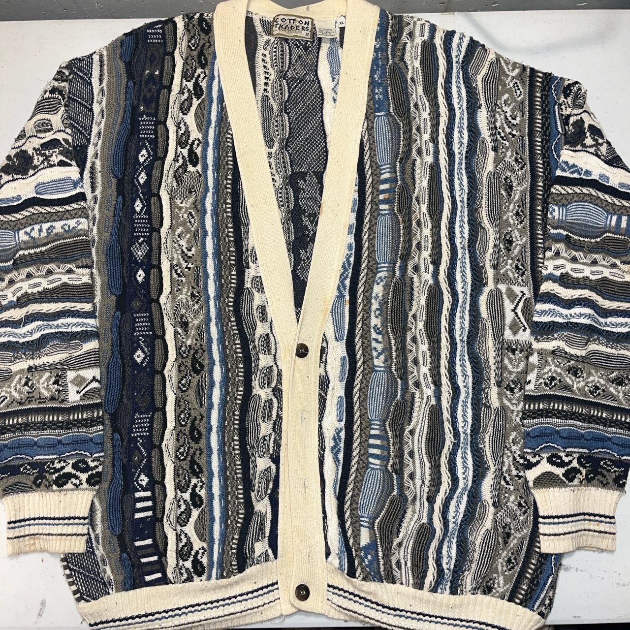 Vintage 90s Cotton Traders coogi Bill Cosby styled - Depop
