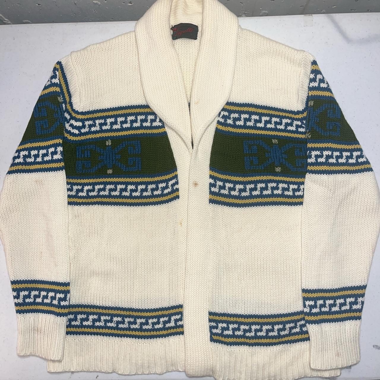 Vintage tribal knitted cardigan sweater coat hot sale