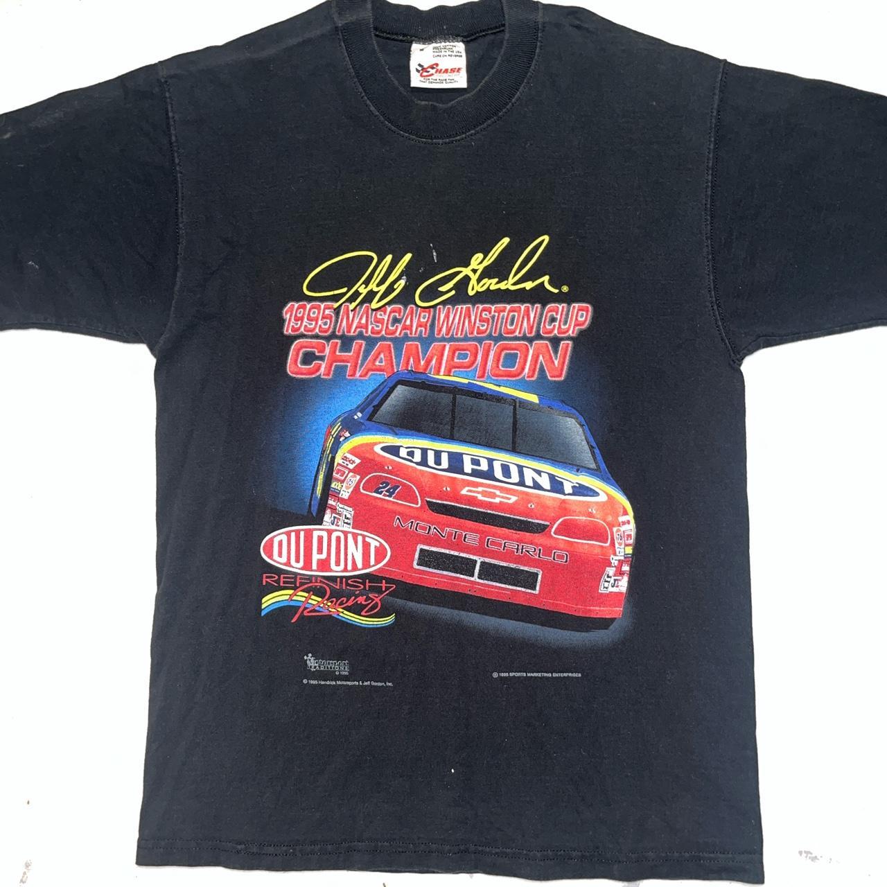 Vintage 1995 Nascar Jeff Gordon Shirt White Size Medium Racing Winston popular Cup