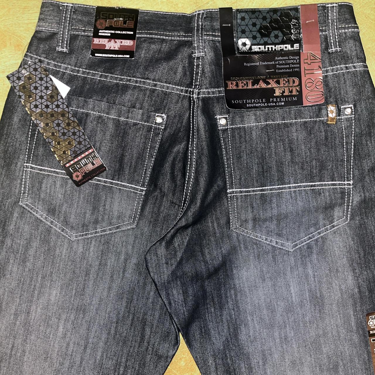 south pole デニム 00s Southpole y2k Embroidered Baggy Denim Jeans Blue W40 L34