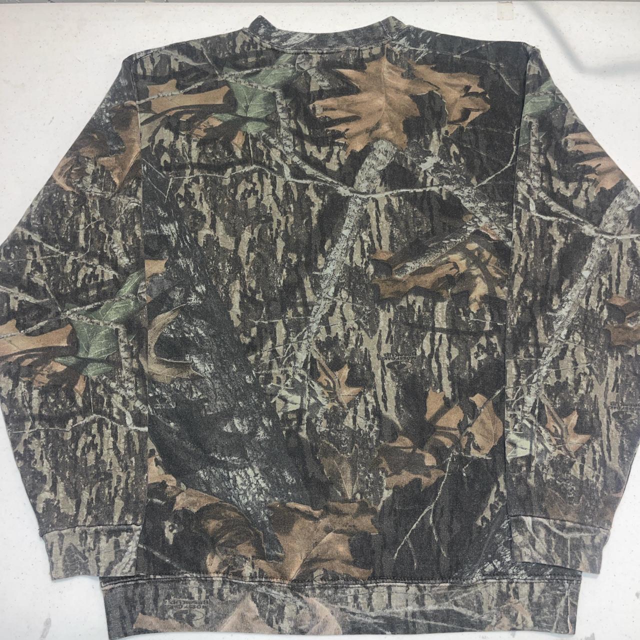 Vintage 90s Jerzees Mossy Oak Camo Sweatshirt Xlarge Outdoor