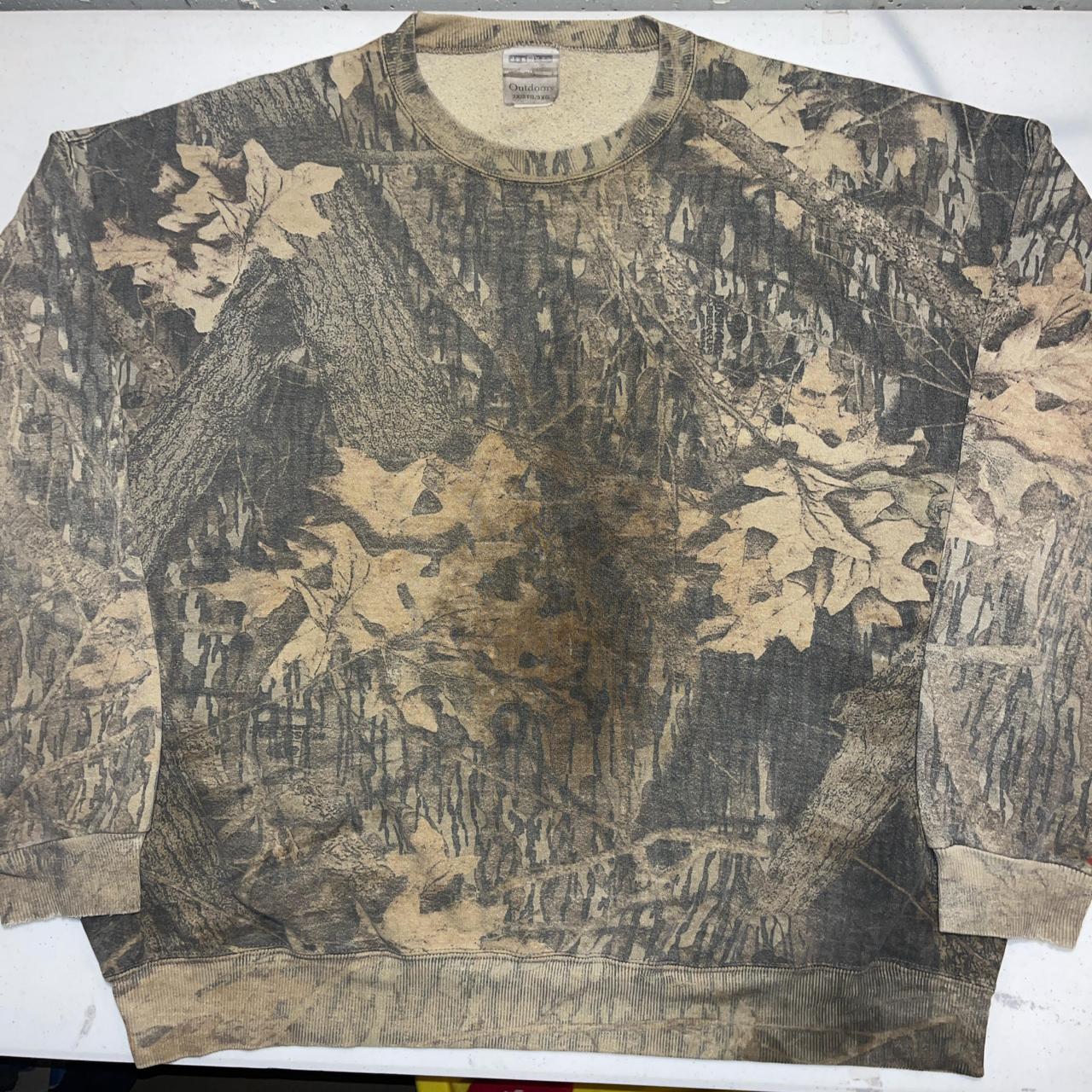Vintage 90s Jerzees Outdoors Mossy Oak break up real | Depop