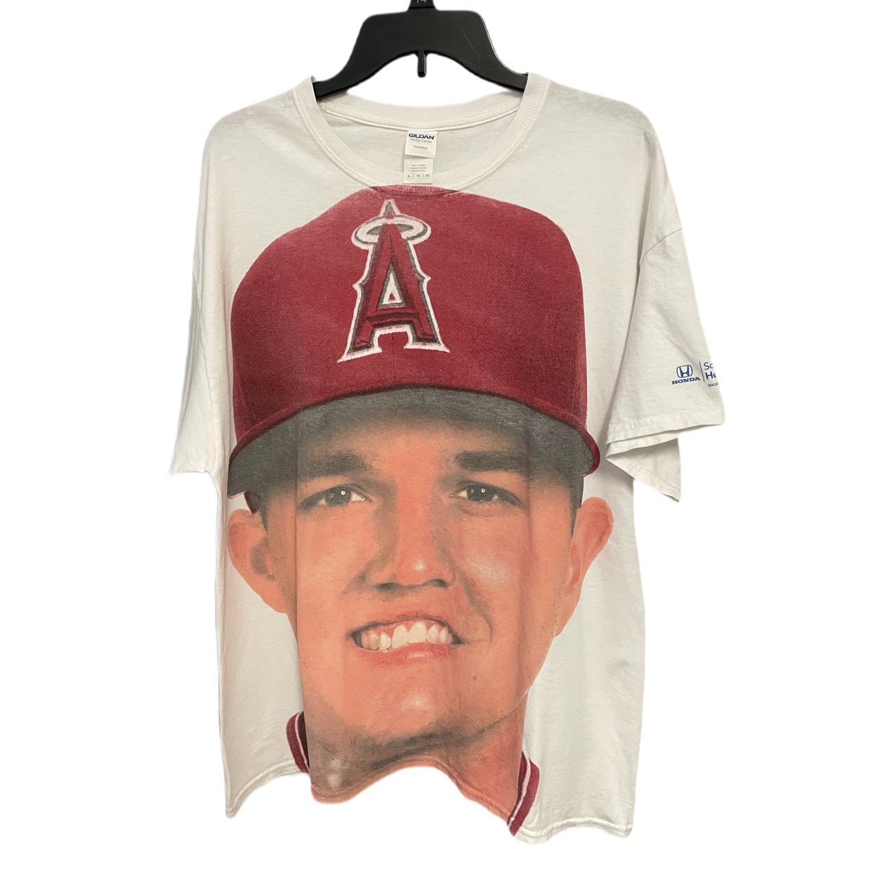 Los Angeles Angels Mike Trout Jersey Mens Small Red - Depop