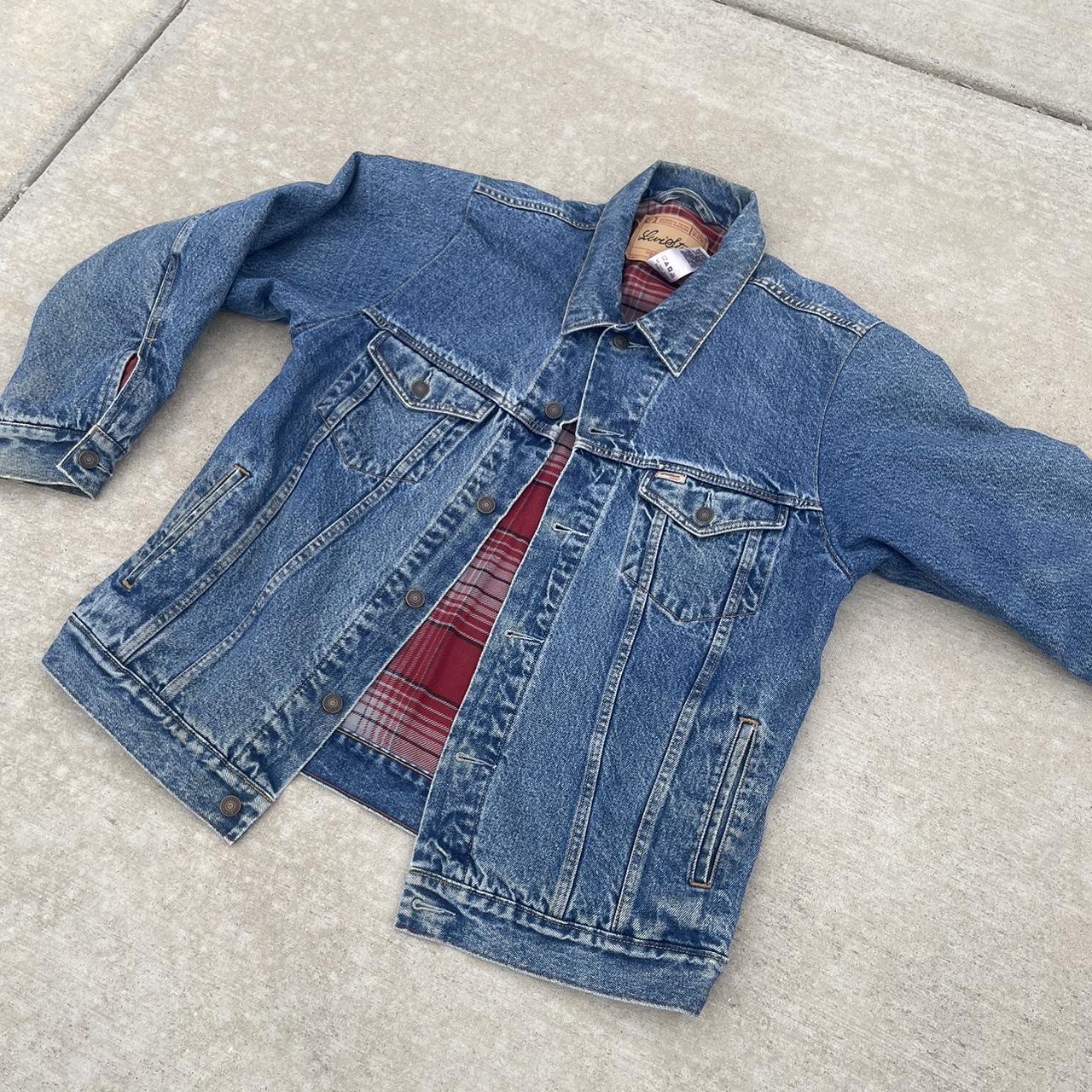 Vintage Levi’s Red Jean Jacket Size Xl. Top To... Depop